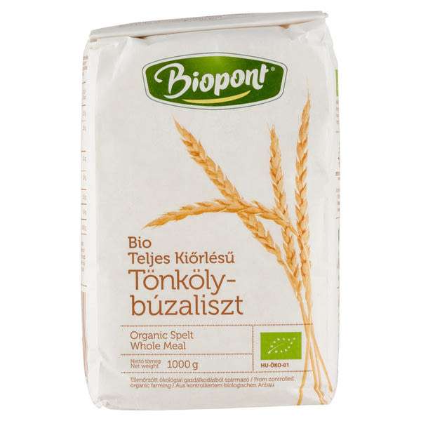 Biopont Bio teljes kiőrlésű tönkölybúzaliszt - 1 kg