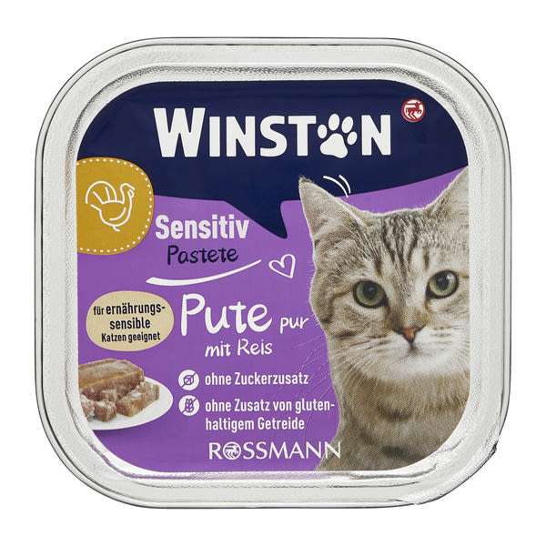 Winston állateledel macskáknak pulykával és rizzsel - 100 g