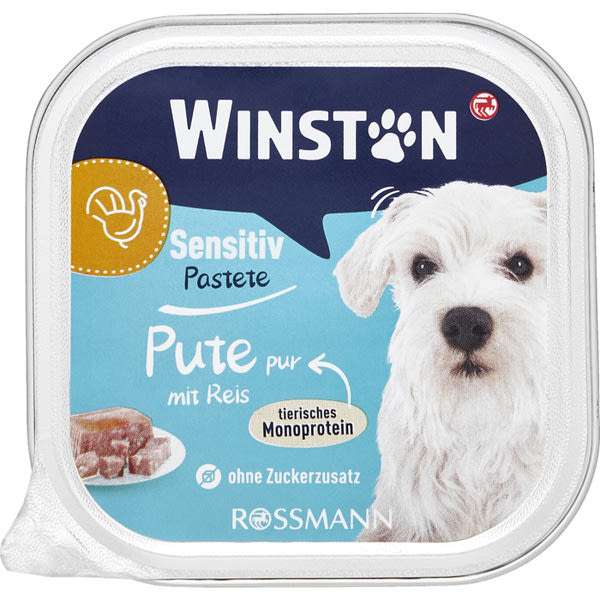 Winston Sensitive állateledel felnőtt kutyáknak, pulyka és rizs - 150 g