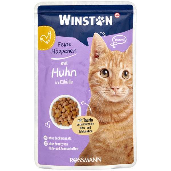 Winston állateledel macskáknak csirkével és tojással - 100 g