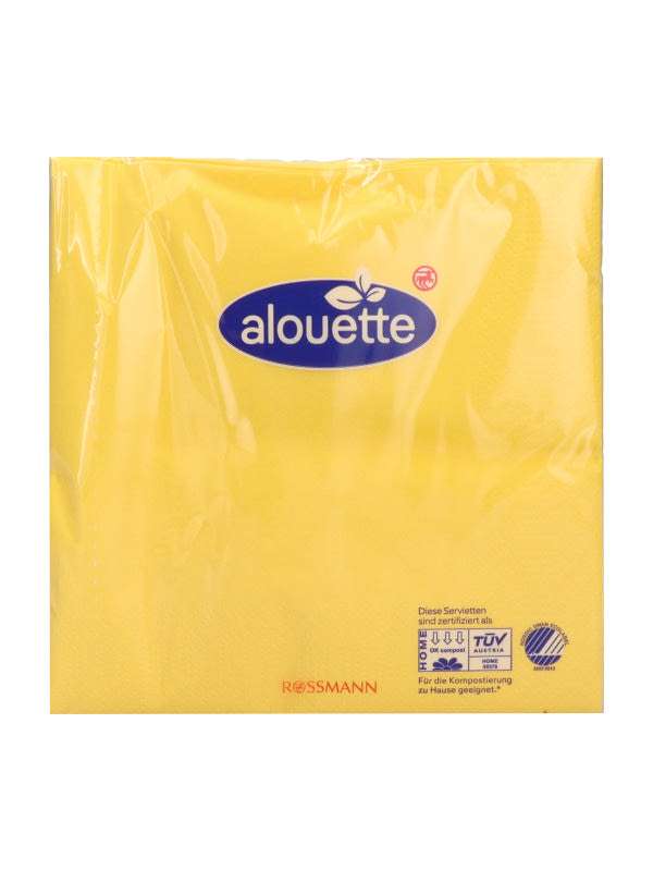 Alouette Sárga Szalvéta - 30 db