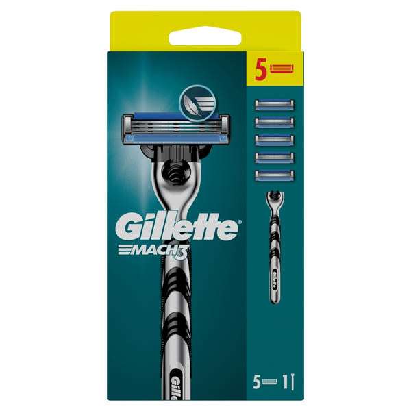 Gillette Mach 3 borotvakészülék +5 betét  - 1 db