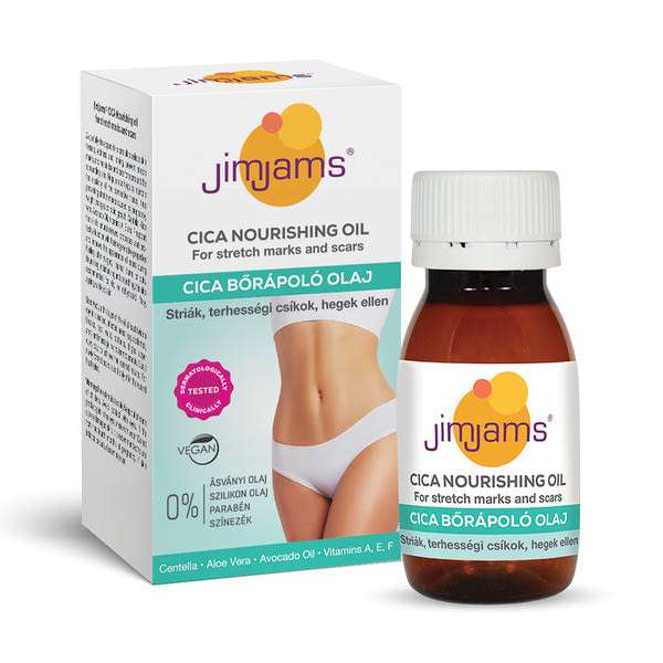 JimJams CICA bőrápoló olaj striák, terhességi csíkok, hegek ellen - 50 ml
