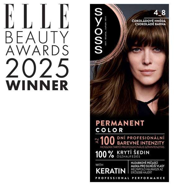 Syoss Color hajfesték 4-8 csokoládé barna - 1 db