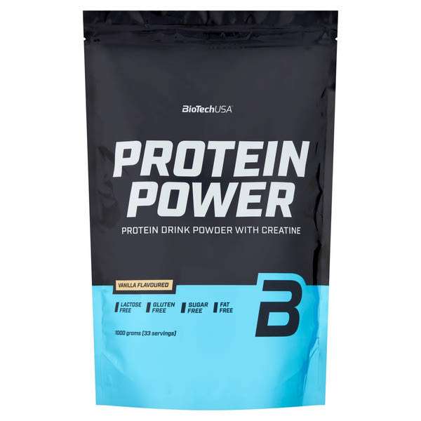 BioTechUSA Protein Power italpor vanília ízben  - 1000 g