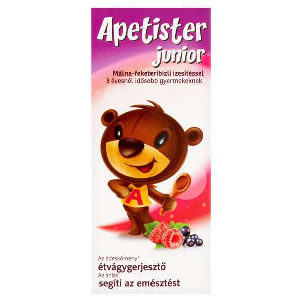 Apetister Junior étrend-kiegészítő málna - 100 ml