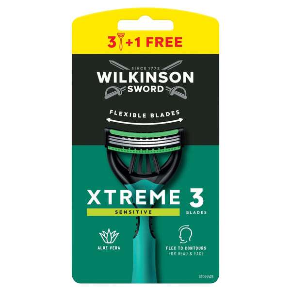 Wilkinson Xtreme3 Sensitive eldobható borotva 3 pengés - 4 db