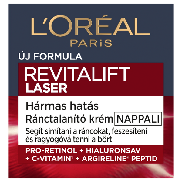 L'Oréal Paris Revitalift Laser hármas hatású, nappali ránctalanító krém - 50 ml
