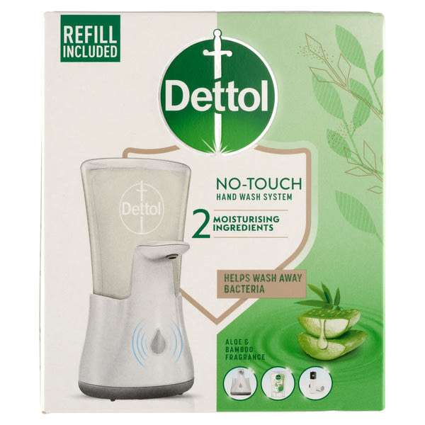Dettol Aloe Vera és Bambusz érintés nélküli szappanadagoló rendszer és utántöltő - 250 ml