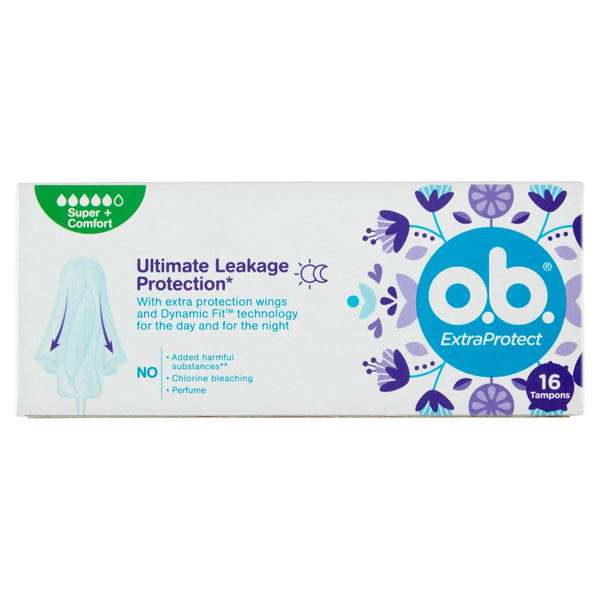 o.b. ExtraProtect Super+ Comfort tampon - 16 db