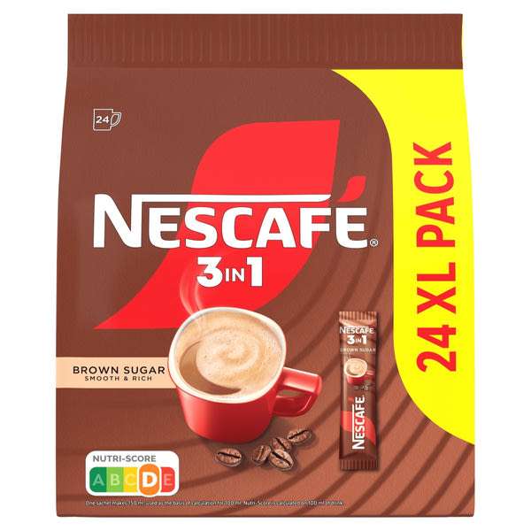 Nescafé  3in1 barna cukros kávéspecialitás 24 db - 17 g