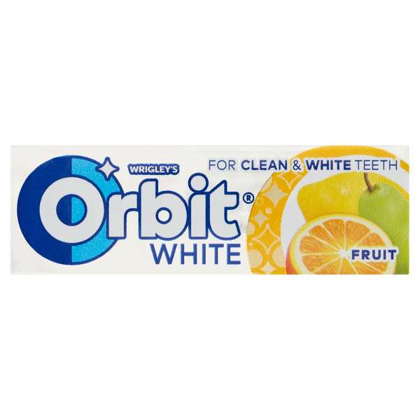 Orbit white fruit ízesítésű drazsé - 14 g