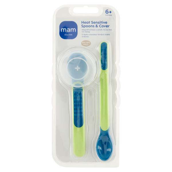 Mam hőérzékelős kanál készlet védőtokkal 6 hónapos kortól - 2 db