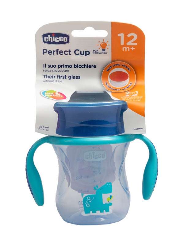 Chicco Perfect 360 Kék Itatópohár 12 Hónapos Kortól - 1 db