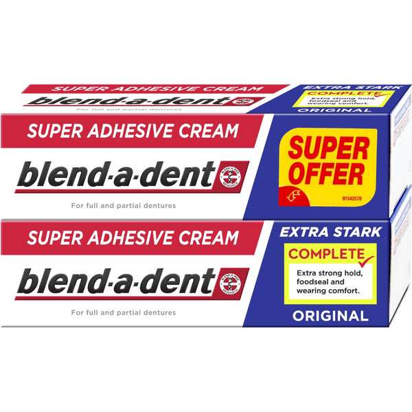 Blend-a-Dent Original Complete Duo műfogsorragasztó - (2x47g) 94 g