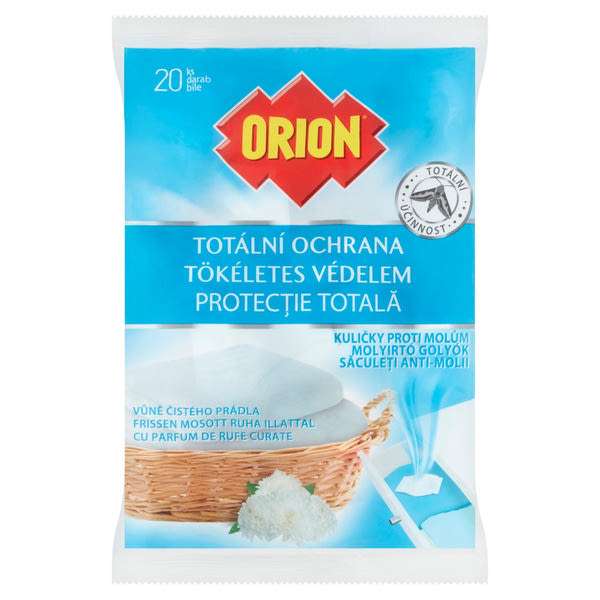Orion molyirtó golyók frissen mosott ruha illattal - 20 db