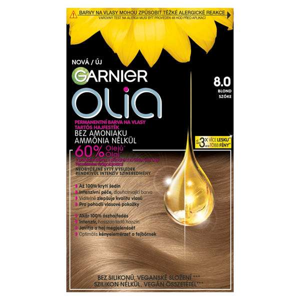 Garnier Olia hajfesték 8.0 Blond - 1 db