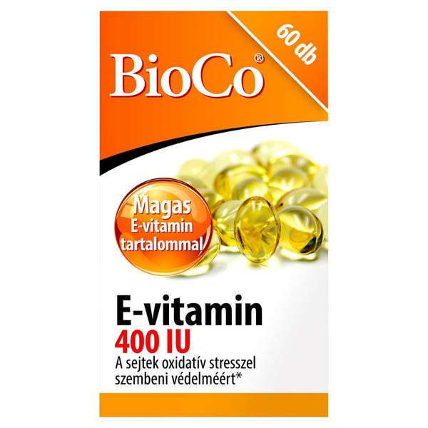 BioCo E-vitamin 400 IU lágyzselatin étrend-kiegészítő kapszula - 60 db