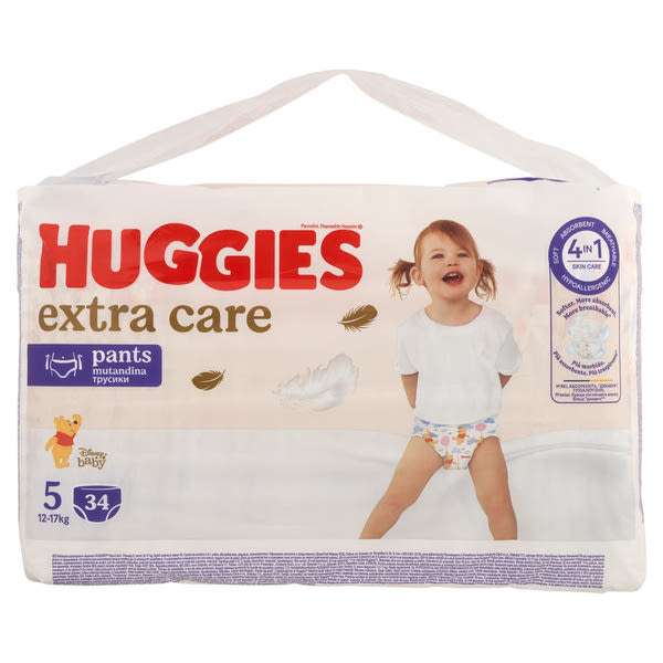 Huggies Extra Care Pants 5 bugyipelenka 12-17 kg - 34 db
