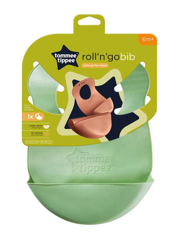 Tommee Tippee Műanyag Etető Előke 7 Hónapos Kortól - 1 db