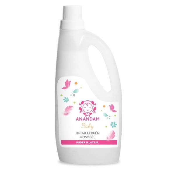 Anandam Baby hipoallergén mosógél púder illattal - 1 l