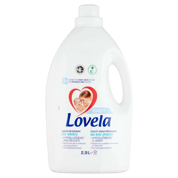 Lovela Baby folyékony mosószer fehér ruhákhoz 32 mosás - 2900 ml