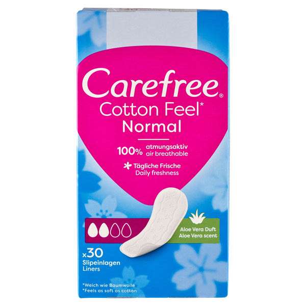 Carefree Cotton Aloe tisztasági betét - 30 db