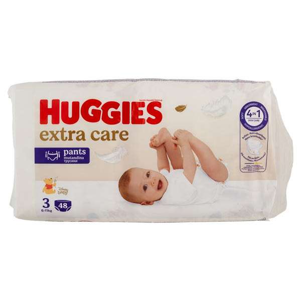 Huggies Extra Care Pants 3 bugyipelenka 6-11 kg - 48 db