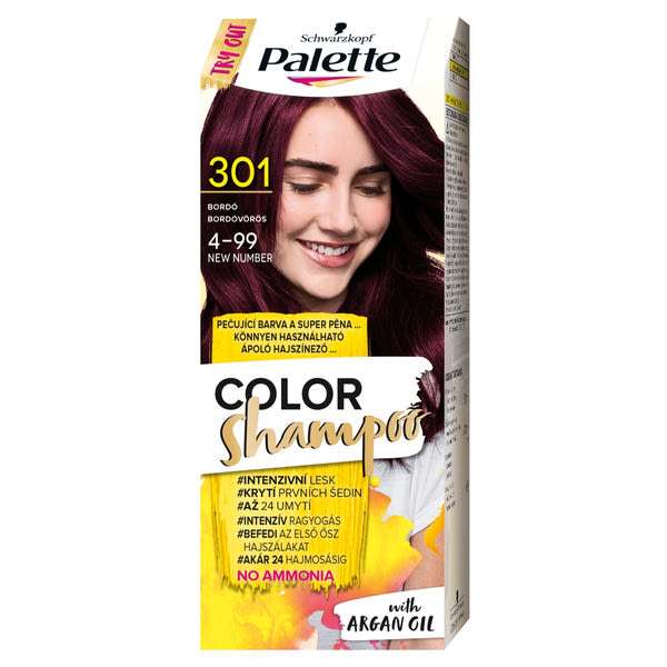 Schwarzkopf Palette Color Shampoo hajfesték 301 bordóvörös - 1 db
