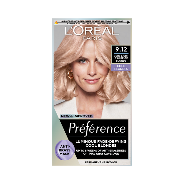 L'Oréal Paris Préférence Cool Blondes hajfesték /9.12 hideg nagyon világosszőke - 1 db