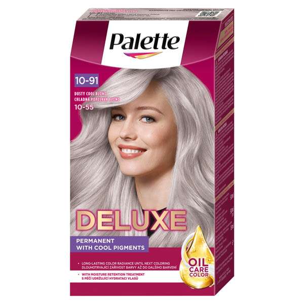 Palette Deluxe 10-91 füstös hűvösszőke intenzív krémhajfesték (240) - 1 db