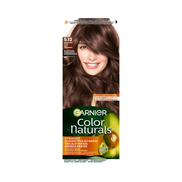 Garnier Color Naturals tartós hajfesték /5.12 jeges világosbarna - 112 ml