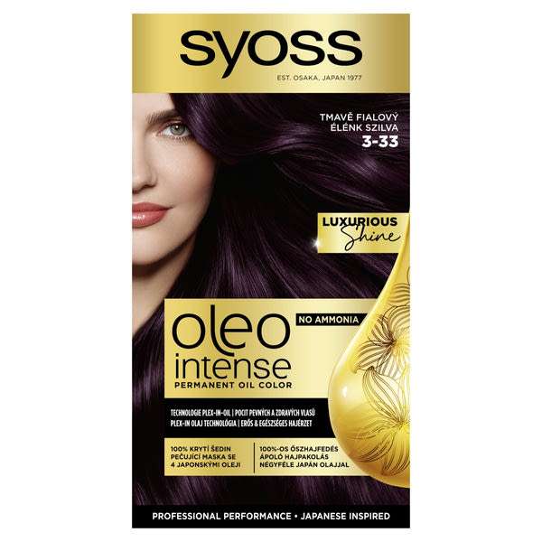 Syoss Oleo Intense tartós hajfesték 3-33 élénk szilva - 1 db