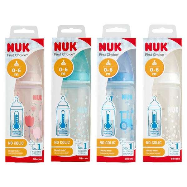 Nuk First Choice+ cumisüveg hőmérővel 300 ml - 1 db