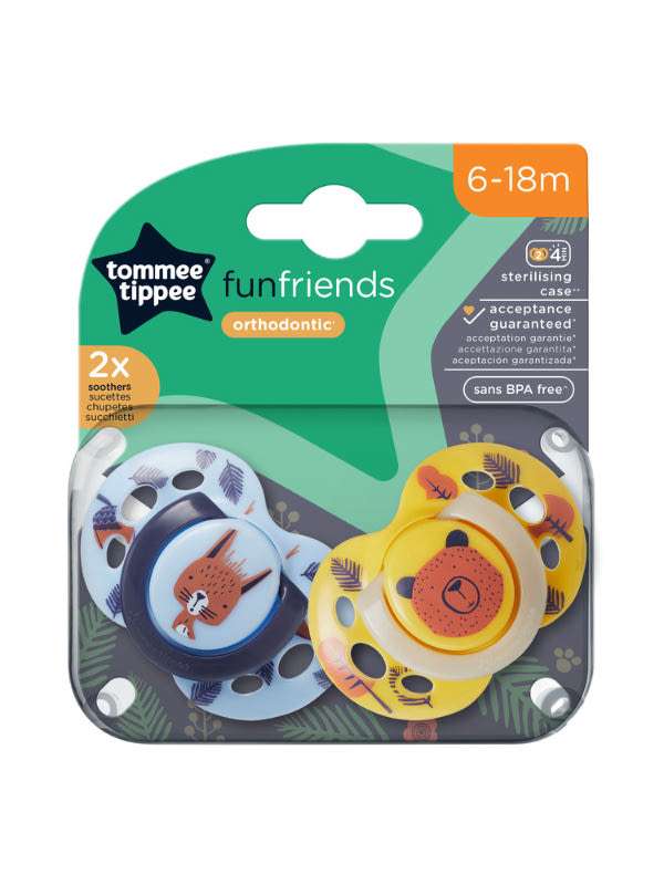 Tommee Tippee Fun játszócumi 6-18 hónapos kortól - 2 db