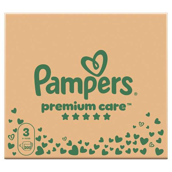 Pampers Premium Care pelenka, 3-as méret 6-10 kg - 200 db