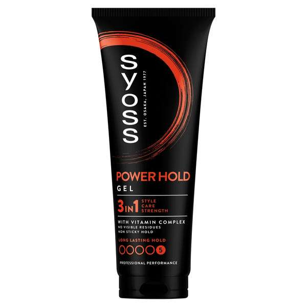 Syoss Men Power Hold Extrém Erős hajformázó zselé - 250 ml