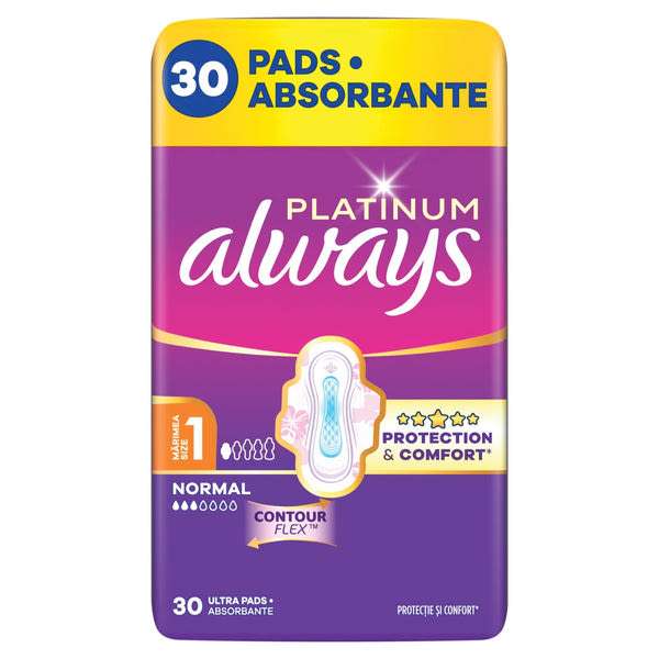 Always Platinum Normal Quattro Pack egészségügyi betét - 30 db