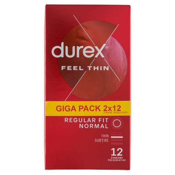 Durex Feel Thin óvszer - 2x12 db