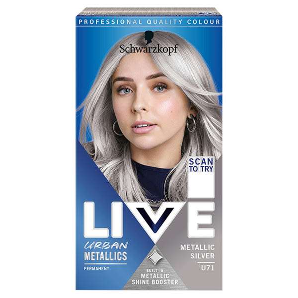 Schwarzkopf Color Live hajfesték u71 ezüst metál - 1 db