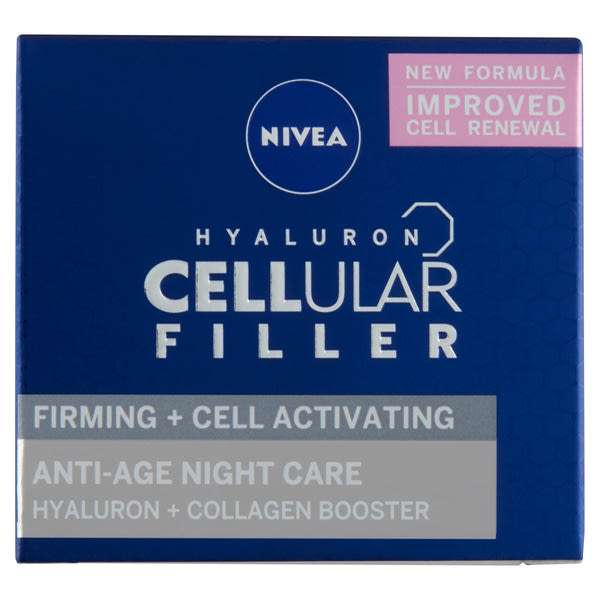 Nivea Hyaluron Cellular Filler Feszesítő Éjszakai Arckrém - 50 ml