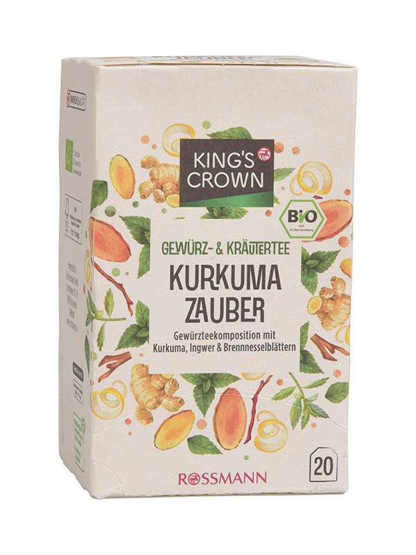 King's Crown Bio fűszeres gyógytea kurkumával 20 filter - 35 g