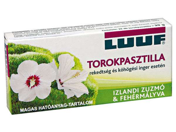 Luuf Torokpasztilla - 20 db