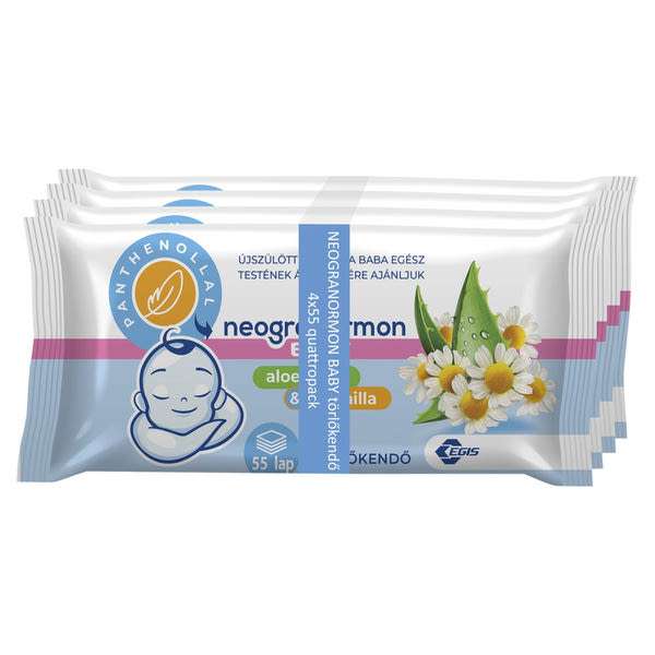 Neogranormon törlőkendő 4x55 db - 220 db