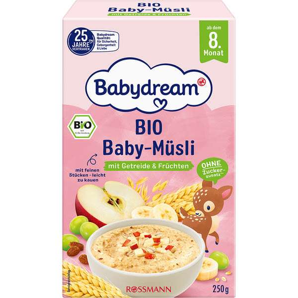 Babydream müzli gyümölccsel 8 hónaposkortól - 250 g