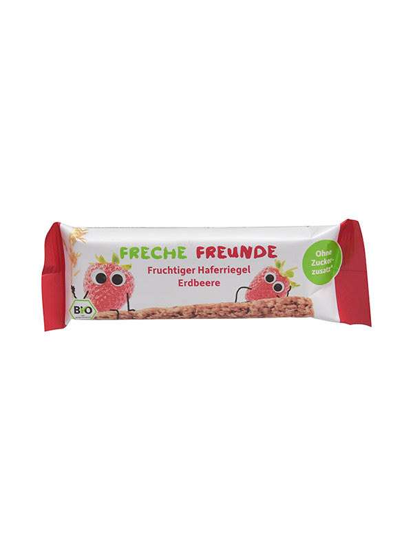 Freche Freunde bio teljes kiörlésű zabszelet 1év, eper - 30 g