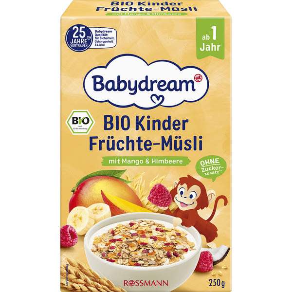 Babydream bio gyümölcsös müzli 1 éves kortól - 250 g