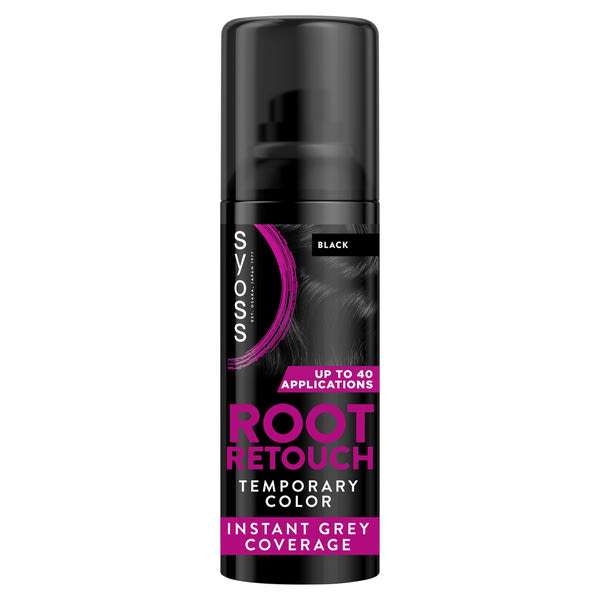 Syoss Root Retoucher Lenövést Elfedo hajszínezo spray fekete - 120 ml