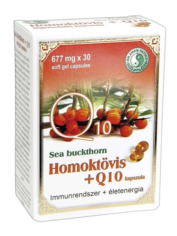 Dr. Chen Patika Homoktövis + Q10 lágyzselatin kapszula - 30 db