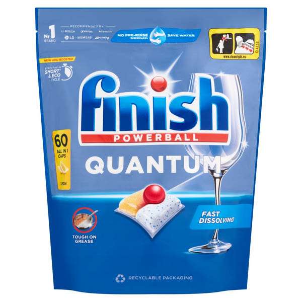 Finish Powerball XXXL Quantum All in 1 Lemon mosogatógép kapszula - 60 db